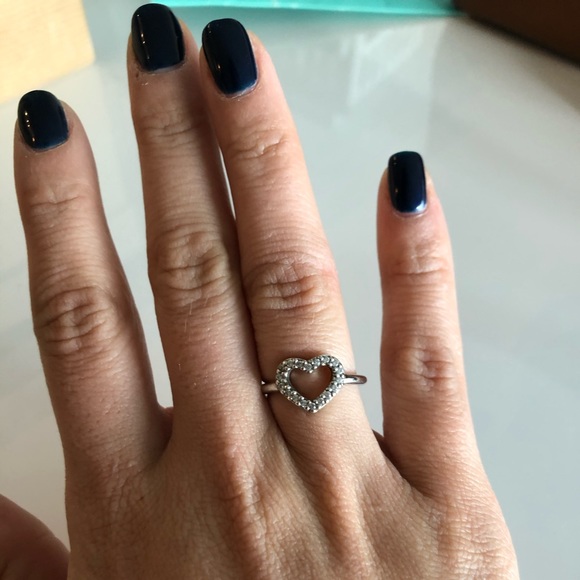 Swarovski crystal matching heart bracelet and ring - Picture 2 of 2